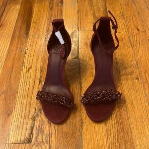 Tory Burch Suede Ankle Strap 85mm heeled sandal